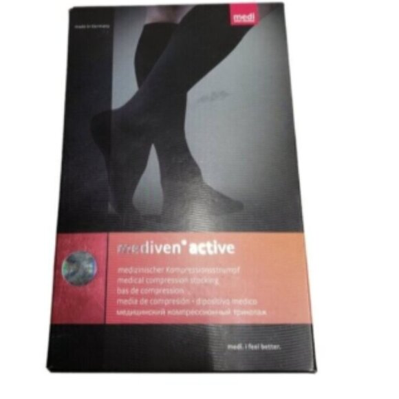 Mediven Active Compression Socks 2 Pairs  Black Class 1 Unisex NEW - Picture 10 of 13